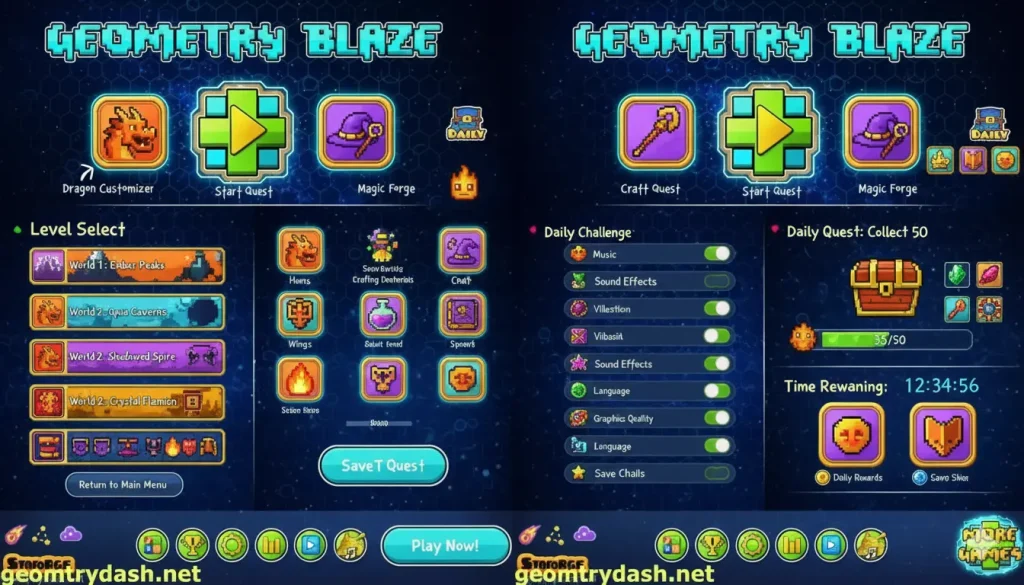 Features of Geometry Dash APK
